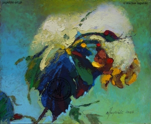 "Róża" 30 cm x 36 cm olej 2025