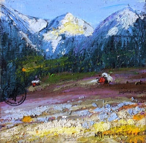 "Nieustające powroty w polskie Tatry" 
11 cm x 11 cm olej 2026