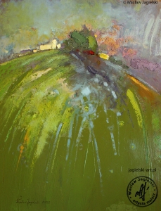 "Krzemieniecka twierdza"
 83 cm x 62 cm olej 2025